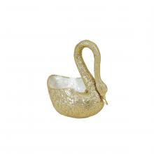 Maitland-Smith 8104-21 - Swan Bowl, Cast Brass, 9"W 8104-21