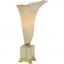 Maitland-Smith 8107-17 - Sparkle Table Lamp, 1-Light, White, Brass, 22"H 8107-17