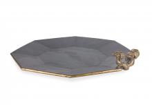 Maitland-Smith 8130-25 - Octagon Tray, Slate, 20.25"W 8130-25