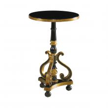 Maitland-Smith 8132-30 - Ivan Accent Table, Ebony , Gold, 18"W 8132-30