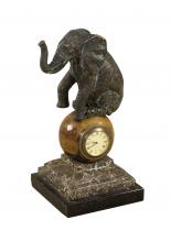 Maitland-Smith 8139-13 - Agile Elephant Clock, Verdigris , 5"W 8139-13