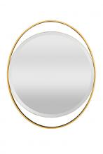 Maitland-Smith 8226-28 - Ovate Mirror, Brass, 18"W 8226-28