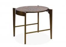 Maitland-Smith 8345-30 - Flow Side Table, Antique Brass, 25.25"H 8345-30