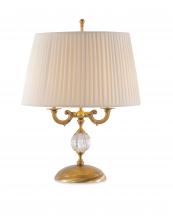 Maitland-Smith 8354-17 - Adelaide Table Lamp, Brass , Crystal, Ivory Shade, 23.5"H 8354-17