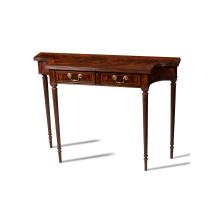 Maitland-Smith 89-0101 - Derby Console Table, Mahogany , Brass Accents, 41"W 89-0101