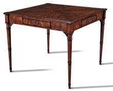 Maitland-Smith 89-0905 - Stewart Card Table, Mahogany , Brass Handles, 36"W 89-0905