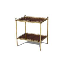 Maitland-Smith 89-1017 - Bell End Table, Rosewood, Brass, 24"W 89-1017