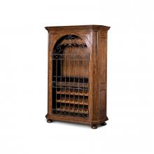Maitland-Smith 89-1206 - Thompson Wine Cabinet, Wood, Black Stone Inlaid Serving Counter, 54"W 89-1206