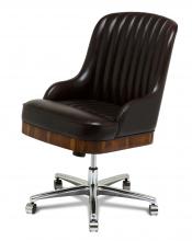 Maitland-Smith 89-1405 - Chadwick Office Chair, Mahogany , Romeo Brown, 39.5"H 89-1405