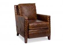 Maitland-Smith RA1038-SHA-BAR - Elkhorn Accent Chair, Shawnee Bark Brown Leather, 37"H RA1038-SHA-BAR