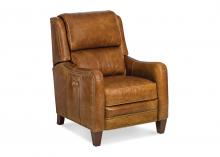 Maitland-Smith RA7068PR-DEL-SAD - Sanford Power Recliner, Del Rio Saddle Brown Leather, 30"W RA7068PR-DEL-SAD