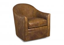 Maitland-Smith RA1204S-THU-CHE - Callie Club Chair, Thunder Chestnut Brown Leather, 31.5"H RA1204S-THU-CHE