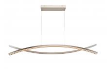 Abra Lighting 10017PN-BN-Wishbone - Crossed Frame Pendant