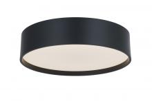 Abra Lighting 30026FM-MB-Snare - 10" 3CCK Metal Cylinder and Frosted Glass Flushmount