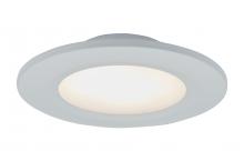 Abra Lighting 30039FM-WH-Button - 4.5" Slim Disc Wet Location Flushmount with High Output Dimmable LED