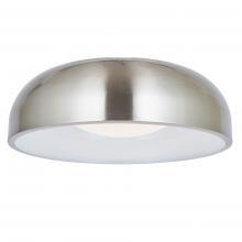 Abra Lighting 30075FM-BN-Lynx - 13" 3CCK Inner Curve Flushmount with Opal Glass Diffuser