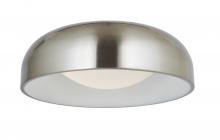 Abra Lighting 30076FM-BN-Lynx - 17" 3CCK Inner Curve Flushmount with Opal Glass Diffuser