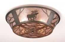 Meyda Black 10015 - 22" Wide Moose on the Loose Flushmount