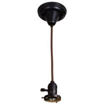 Meyda Black 101471 - CLOTH COVERED PADDLE SOCKET HANGER 2.25" FITTER