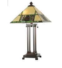 Meyda Black 103380 - 24" High Pinecone Ridge Table Lamp