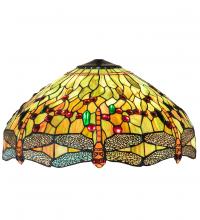 Meyda Black 10501 - 20" Wide Tiffany Hanginghead Dragonfly Shade