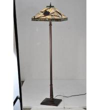 Meyda Black 106506 - 60" High Pinecone Mission Floor Lamp