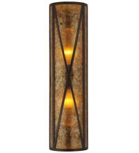 Meyda Black 106559 - 8" Wide Saltire Craftsman Wall Sconce