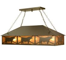 Meyda Black 106870 - 50"L Steer Oblong Pendant