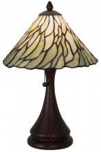 Meyda Black 107365 - 18"H Willow Jadestone Table Lamp