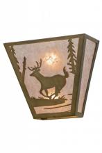 Meyda Black 108531 - 13"W Deer Creek Wall Sconce