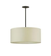 Meyda Black 108954 - 36"W Cilindro White Textrene Pendant