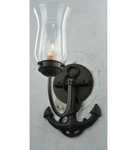 Meyda Black 109538 - 6"W Anchor Wall Sconce