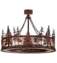 Meyda Black 109974 - 45"W Tall Pines Chandel-Air