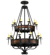 Meyda Black 110205 - 48"W Costello 20 LT Two Tier Chandelier