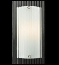 Meyda Black 111932 - 6"W Metro Fluted Quadrato LED Wall Sconce