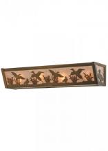 Meyda Black 113060 - 24"W Ducks in Flight Vanity Light