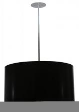 Meyda Black 113851 - 32"W Cilindro Black Paper Pendant