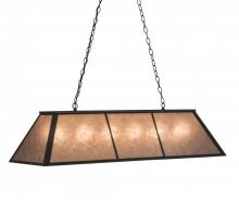 Meyda Black 114622 - 48"L Tri-Panel Oblong Pendant