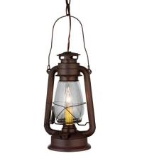 Meyda Black 114828 - 7"W Miners Lantern Mini Pendant