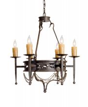 Meyda Black 115171 - 28" Wide Jasmine 6 Light Chandelier