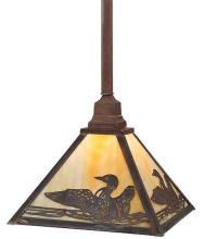 Meyda Black 115196 - 12"Sq Loon Pendant