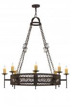 Meyda Black 115209 - 48"W Toscano 8 LT Chandelier