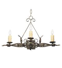 Meyda Black 115231 - 28" Long Elianna 4 Light Chandelier