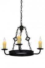 Meyda Black 115232 - 24"W Elvita 3 LT Chandelier