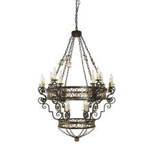 Meyda Black 115356 - 48" Wide Isabo 24 Light Chandelier