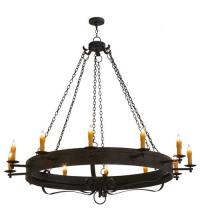 Meyda Black 115557 - 72"W Parnella 12 LT Chandelier