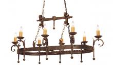 Meyda Black 115624 - 54" Long Andorra Oblong Pendant