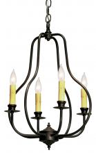 Meyda Black 115627 - 15" Wide Epare 4 Light Chandelier