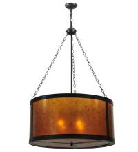 Meyda Black 115663 - 32"W Smythe Craftsman Inverted Pendant