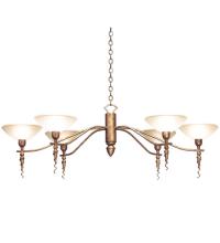 Meyda Black 115730 - 60" Long Blanca 6 Light Chandelier